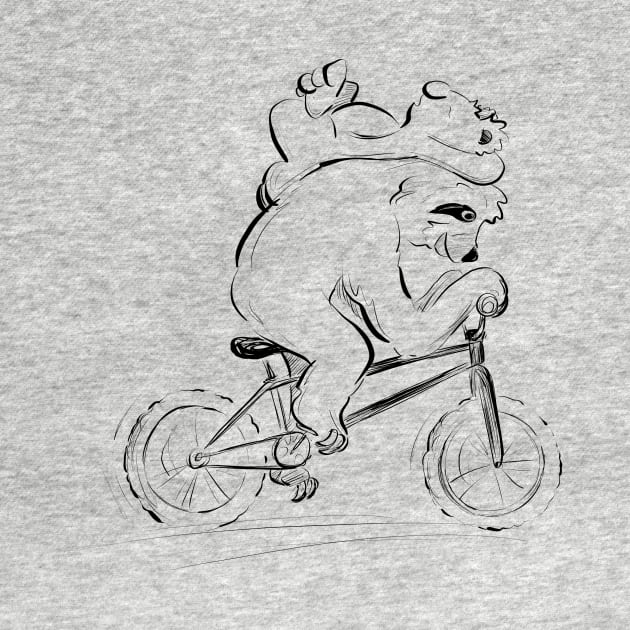 Sloth and Koala on a Bike by Jason's Doodles